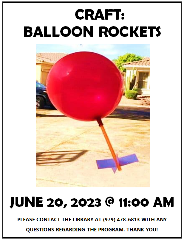 CRAFT DAY: BALLOON ROCKETS